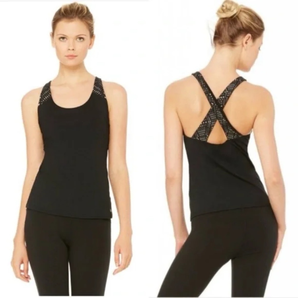 NEW WITH TAGS ALO YOGA PATINA BRA TANK XS